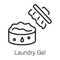 Trendy Laundry Gel vector