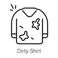 Trendy Dirty Shirt vector