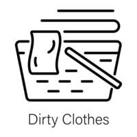 Trendy Dirty Clothes vector