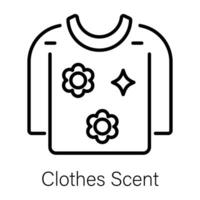 Trendy Clothes Scent vector