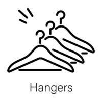 Trendy Hangers Concepts vector