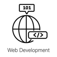 Trendy Web Development vector