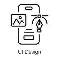 Trendy UI Design vector