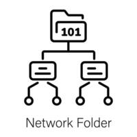 Trendy Network Folder vector