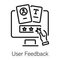 Trendy User Feedback vector