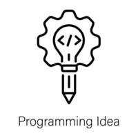 Trendy Programming Idea vector