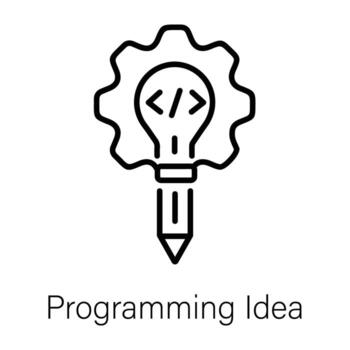 Trendy Programming Idea vector