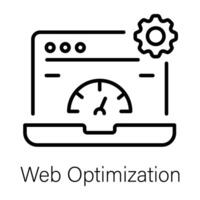 Trendy Web Optimization vector