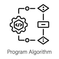 Trendy Program Algorithm vector