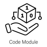 Trendy Code Module vector
