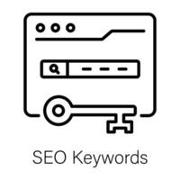 Trendy SEO Keywords vector