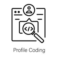 Trendy Profile Coding vector