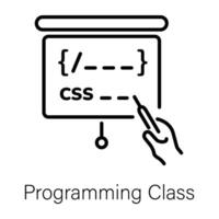 Trendy Programming Class vector