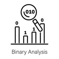 Trendy Binary Analysis vector