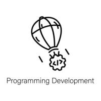 Trendy Programming Development vector