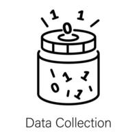 Trendy Data Collection vector