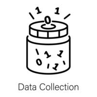 Trendy Data Collection vector