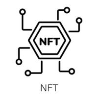 Trendy NFT Concepts vector