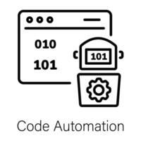 Trendy Code Automation vector