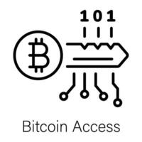 de moda bitcoin acceso vector
