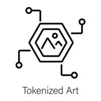 Trendy Tokenized Art vector