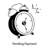 Trendy Pending Payment vector