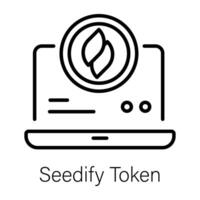 Trendy Seedify Token vector