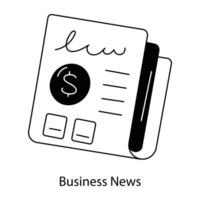 Trendy Business News vector