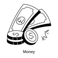 Trendy Money Concepts vector