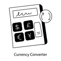 Trendy Currency Converter vector