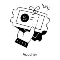 Trendy Voucher Concepts vector