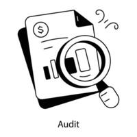 Trendy Audit Concepts vector