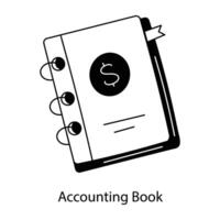 Trendy Accounting Book vector