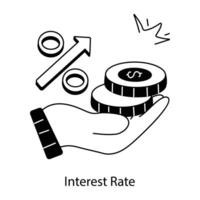 Trendy Interest Rate vector