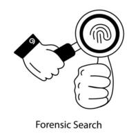 Trendy Forensic Search vector