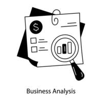 Trendy Business Analysis vector