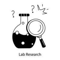 Trendy Lab Research vector