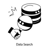 Trendy Data Search vector