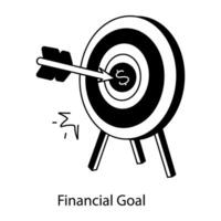 Trendy Financial Goal vector