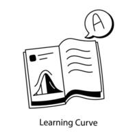 Trendy Learning Curve vector