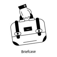 Trendy Briefcase Concepts vector