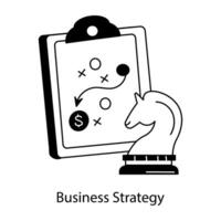Trendy Business Strategy vector