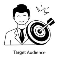 Trendy Target Audience vector