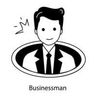 Trendy Businessman Concepts vector