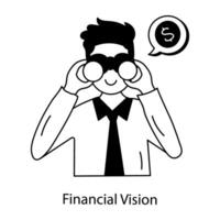 de moda financiero visión vector