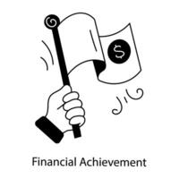 Trendy Financial Achievement vector