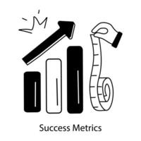 Trendy Success Metrics vector