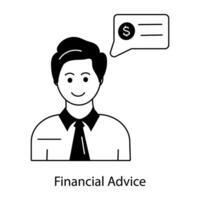 Trendy Financial Advice vector