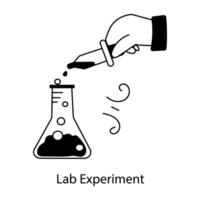 Trendy Lab Experiment vector