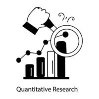 Trendy Quantitative Research vector